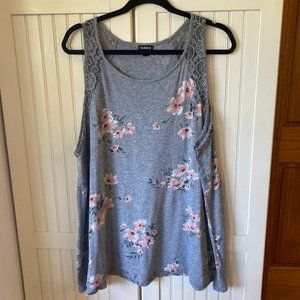 Torrid 3X gray tank